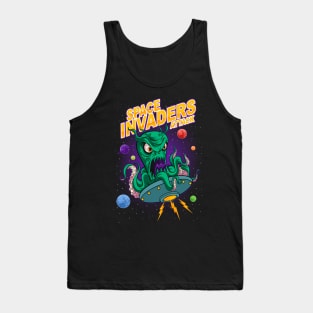 Space Invaders Attack Tank Top